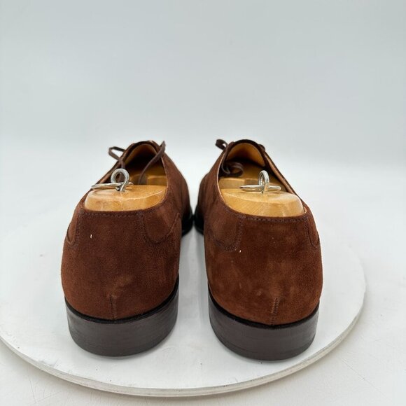 Cole Haan Men Size UK 10D US 10.5D Brown Suede Cap Toe Oxford England Shoes - Picture 5 of 11